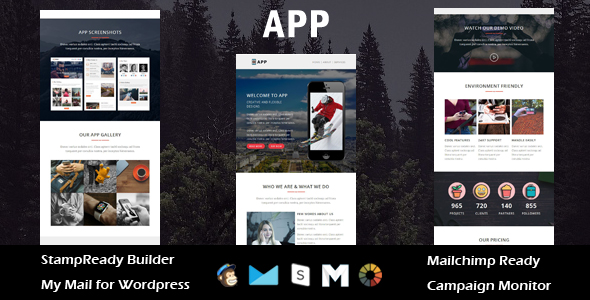 Cool - Multipurpose Responsive Email Template with Stampready Builder Access - 1
